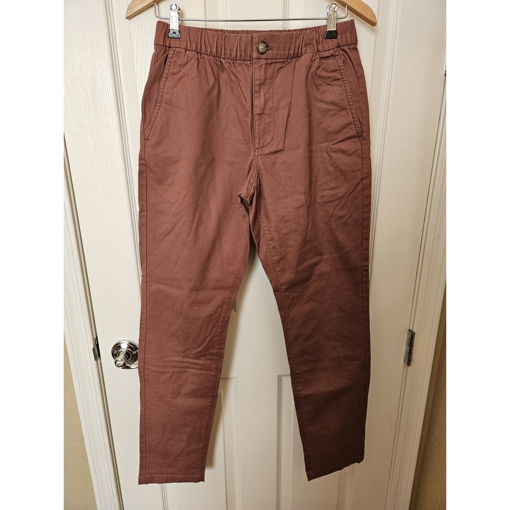NWOT Old Navy Women's Built-In Flex Anytime Pull-On Rust Brown Pants, Small